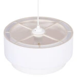 ΦΩΤΙΣΤΙΚΟ ΟΡΟΦΗΣ ΚΥΛΙΝΔΡΙΚΟ KRIKS HM4707.01 PVC ΣΕ ΛΕΥΚΟ Φ30x70Υεκ.