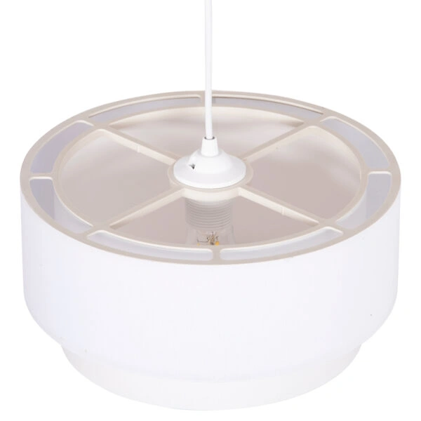 ΦΩΤΙΣΤΙΚΟ ΟΡΟΦΗΣ ΚΥΛΙΝΔΡΙΚΟ KRIKS HM4707.01 PVC ΣΕ ΛΕΥΚΟ Φ30x70Υεκ.