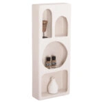 ΡΑΦΙΕΡΑ ΤΟΙΧΟΥ ΣΕΙΡΑ SANTORINI HM18069 MDF ΣΕ ΥΠΟΛΕΥΚΟ ΧΡΩΜΑ 47,5x18x120Υεκ.