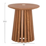 ΤΡΑΠΕΖΑΚΙ ΒΟΗΘΗΤΙΚΟ TALBERT HM18025 MDF ΣΕ ΦΥΣΙΚΟ ΞΥΛΟΥ Φ45x50,5Υεκ.