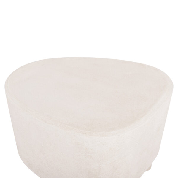 ΤΡΑΠΕΖΙ ΣΑΛΟΝΙΟΥ ΣΕΙΡΑ SANTORINI HM18053 MDF ΣΕ ΥΠΟΛΕΥΚΟ ΧΡΩΜΑ 54x61x40,5Υεκ.