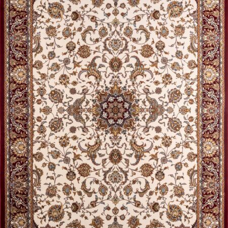 ΧΑΛΙ ROYAL SILK 003/C CREAM-RED - 160cm x 235cm