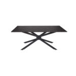 Artekko Daeron MDF Λευκό Τραπέζι με Μεταλλικά Πόδια (180x90x75)cm