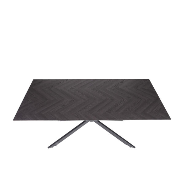 Artekko Daeron MDF Λευκό Τραπέζι με Μεταλλικά Πόδια (180x90x75)cm