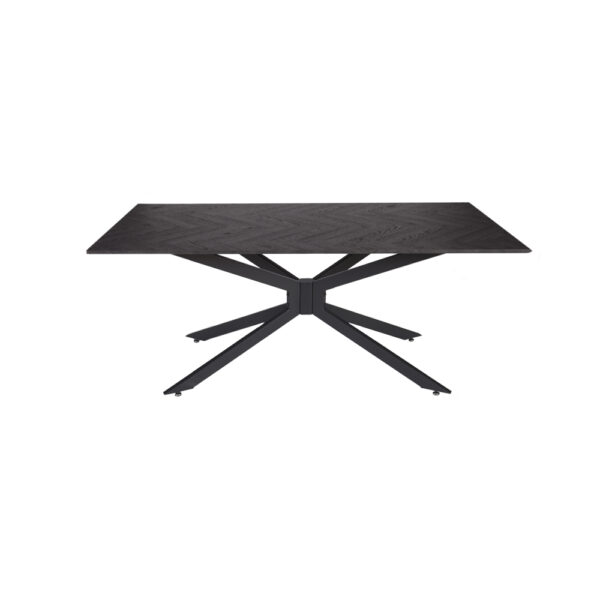 Artekko Daeron MDF Λευκό Τραπέζι με Μεταλλικά Πόδια (180x90x75)cm