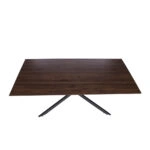 Artekko Daeron MDF Καφέ Τραπέζι με Μεταλλικά Πόδια (180x90x75)cm