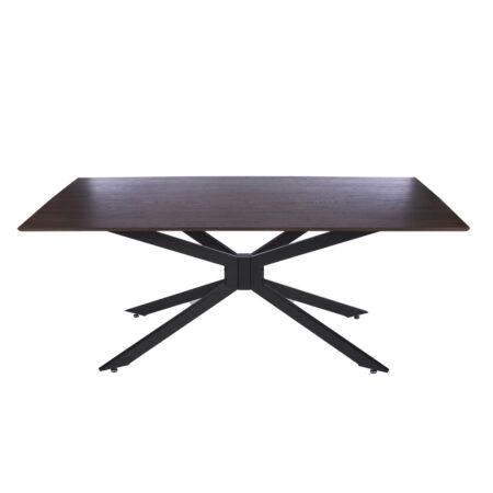 Artekko Daeron MDF Καφέ Τραπέζι με Μεταλλικά Πόδια (180x90x75)cm