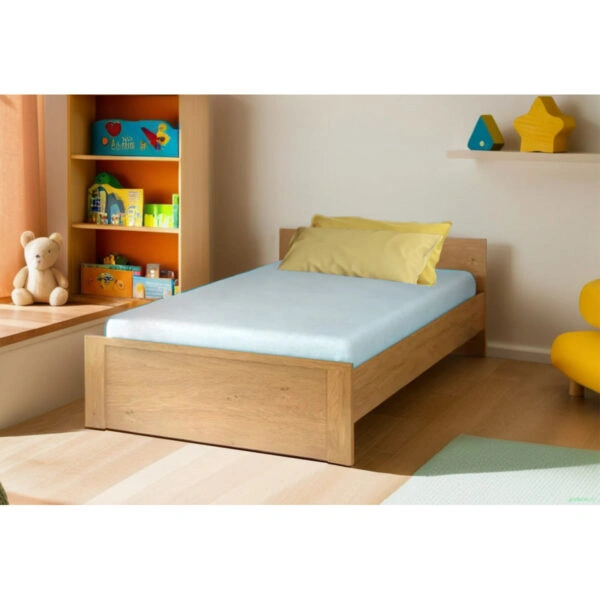 Κρεβάτι Pavi Ημίδιπλο Βελανιδιά με πάτωμα 120x200cm