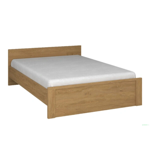 Κρεβάτι Pavi Ημίδιπλο Βελανιδιά με πάτωμα 140x200cm