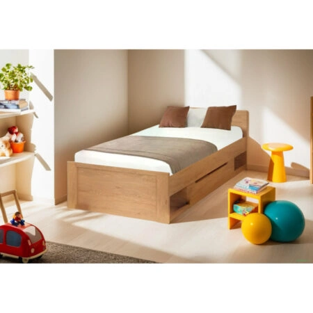 Κρεβάτι Pavi Μονό Βελανιδιά με πάτωμα 900x200cm