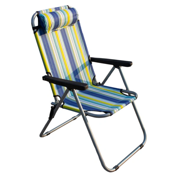 Καρέκλα Παραλίας Μέταλλο/Ύφασμα 65x57x108cm Σε Διάφορα Χρώματα