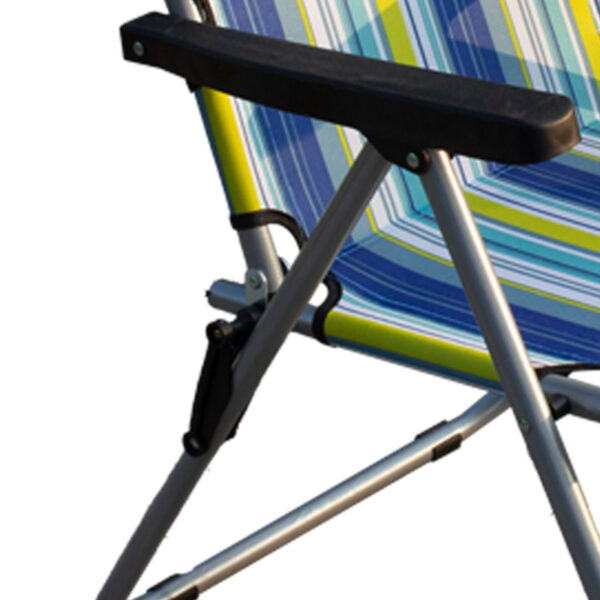 Καρέκλα Παραλίας Μέταλλο/Ύφασμα 65x57x108cm Σε Διάφορα Χρώματα