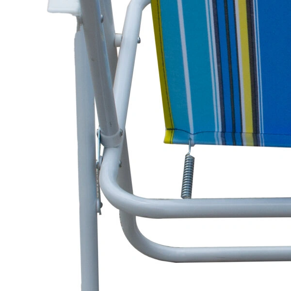 Καρέκλα Παραλίας  Μέταλλο/Ύφασμα 63x45x81cm Σε Διάφορα Χρώματα