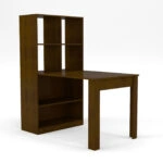 Γραφείο-Τραπέζι Πολυχρηστικό  Βέγγε Με Ράφια 80x133x150εκ