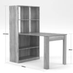 Γραφείο-Τραπέζι Πολυχρηστικό Sonoma Με Ράφια 80x133x150εκ