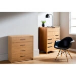 Συρταριέρα Pavi Βελανιδιά 84.3x33.8x87.2cm