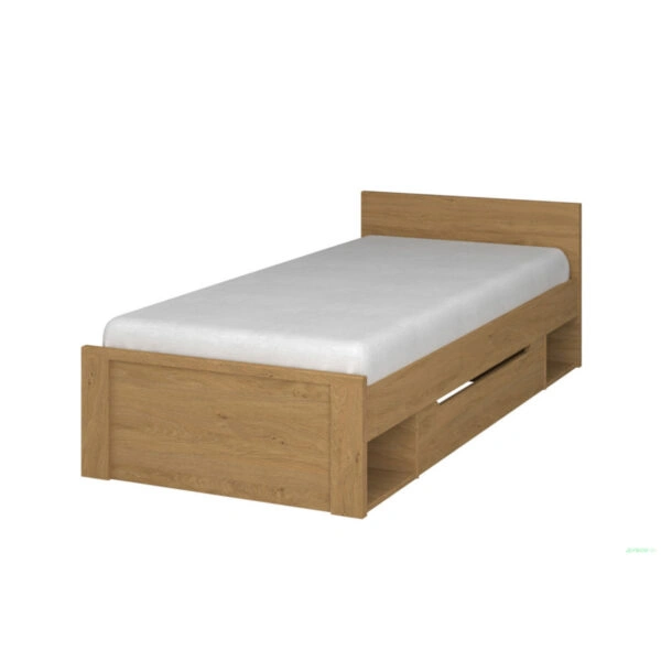 Κρεβάτι Pavi Μονό Βελανιδιά χωρίς πάτωμα 900x200cm