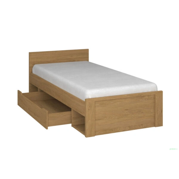 Κρεβάτι Pavi Μονό Βελανιδιά χωρίς πάτωμα 900x200cm