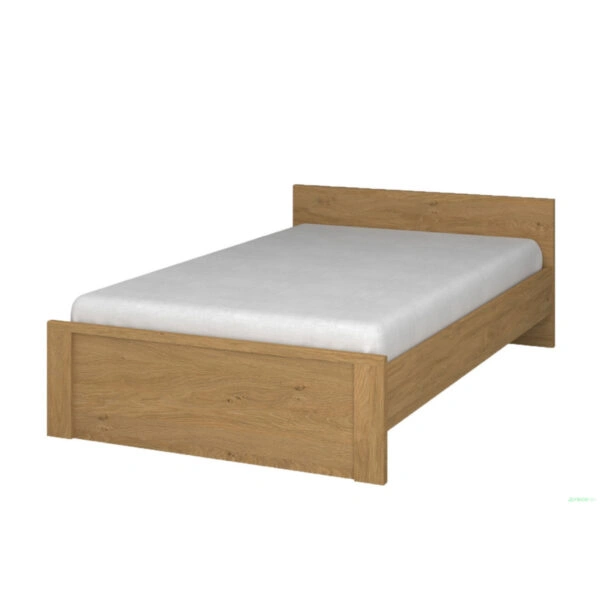 Κρεβάτι Pavi Ημίδιπλο Βελανιδιά με πάτωμα 120x200cm