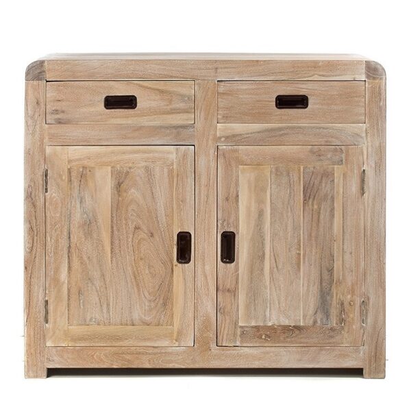 Artekko Μπουφές ξύλινος με 2 πόρτες και 2 συρτάρια κιμωλία (100x41x90)cm