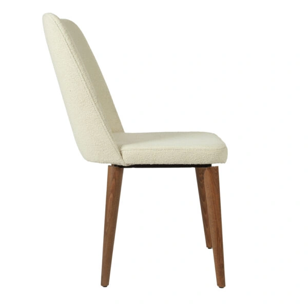 MILANO CHAIR WALNUT LIGHT LEGS MAZZ FABRIC SALONA V 24