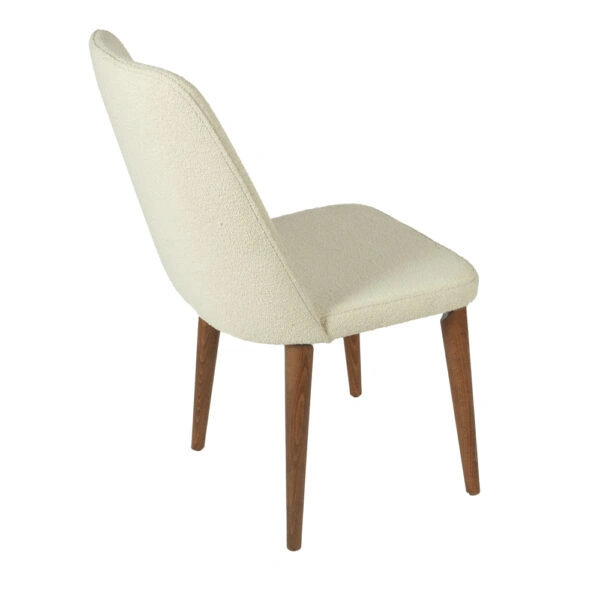 MILANO CHAIR WALNUT LIGHT LEGS MAZZ FABRIC SALONA V 24