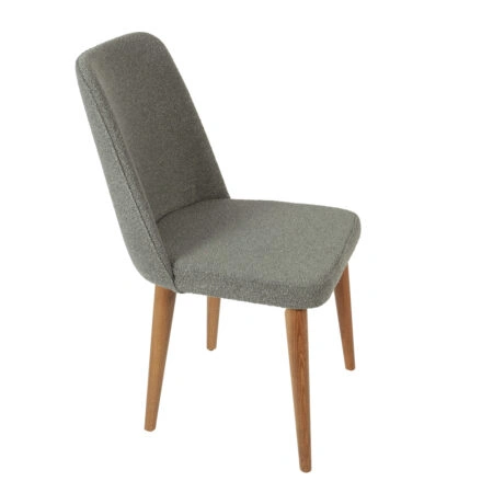 MILANO CHAIR LIGHT  WALNUT NATURAL  MAZZ FABRIC SALONA V 21