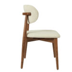 BOMONTI CHAIR WALNUT LIGHT LEGS MAZZ FABRIC SALONA V 24
