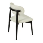 BOMONTI CHAIR BLACK MAT  LEGS  MAZZ FABRIC  SALONA V 09