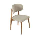 BOMONTI CHAIR WALNUT LIGHT  LEGS  MAZZ FABRIC  SALONA V 25