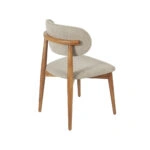 BOMONTI CHAIR WALNUT LIGHT  LEGS  MAZZ FABRIC  SALONA V 25