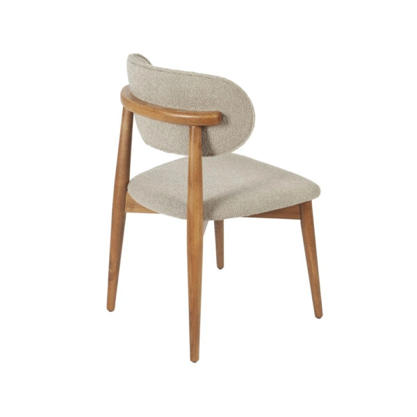 BOMONTI CHAIR WALNUT LIGHT  LEGS  MAZZ FABRIC  SALONA V 25