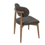 BOMONTI CHAIR WALNUT NATURAL LEGS MAZZ FABRIC SALONA V 23