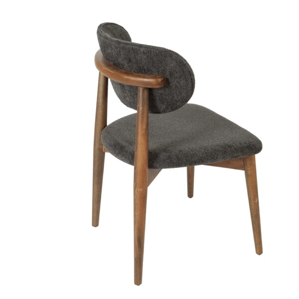 BOMONTI CHAIR WALNUT NATURAL LEGS MAZZ FABRIC SALONA V 23