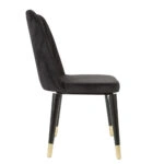 LIZBON BLACK&GOLD LEGS FABRIC BABYFACE BLACK