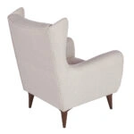 Artekko Rosie Μπεζ Υφασμάτινη Μπερζέρα (80x70x100)cm