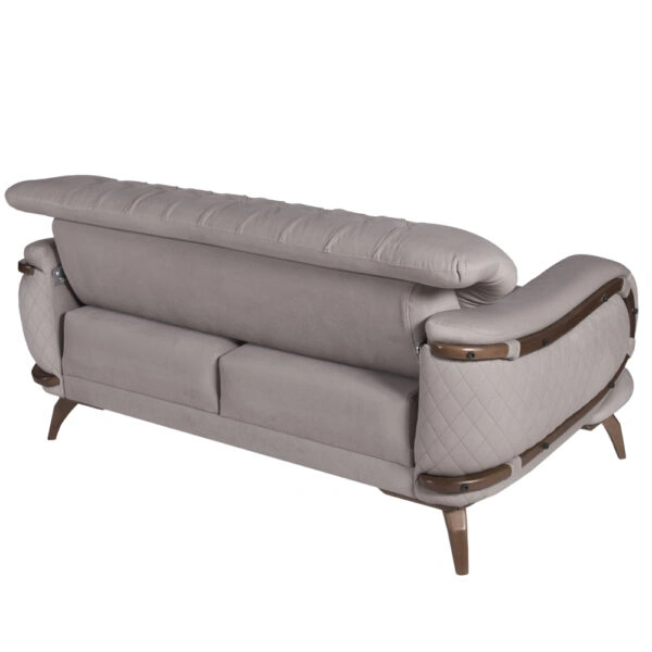 Artekko Antalya Καφέ Διθέσιος Καναπές Αλκαντάρα (160x100x80)cm Κρεβάτι (120x90x48)cm