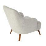 Artekko Pamukkale Εκρού Υφασμάτινη Πολυθρόνα Μπερζέρα (66x85x85)cm