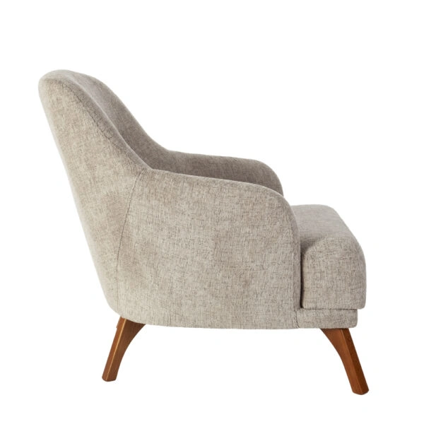 Artekko Pamukkale Μπεζ Υφασμάτινη Πολυθρόνα Μπερζέρα (66x85x85)cm