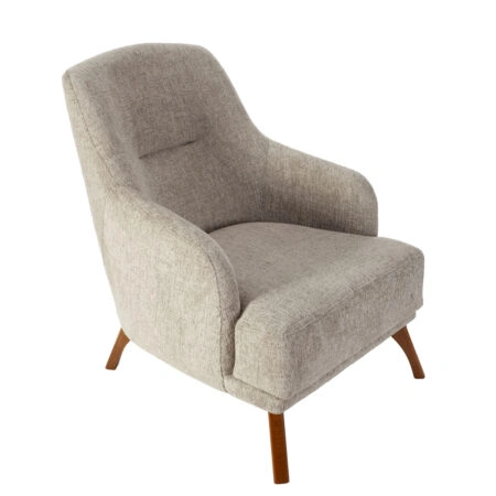 Artekko Pamukkale Μπεζ Υφασμάτινη Πολυθρόνα Μπερζέρα (66x85x85)cm