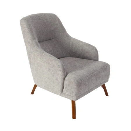 Artekko Pamukkale Γκρι Μπουκλέ Πολυθρόνα Μπερζέρα (66x85x85)cm