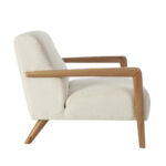 Artekko Merlin Εκρού Μπουκλέ Πολυθρόνα (69x90x75)cm