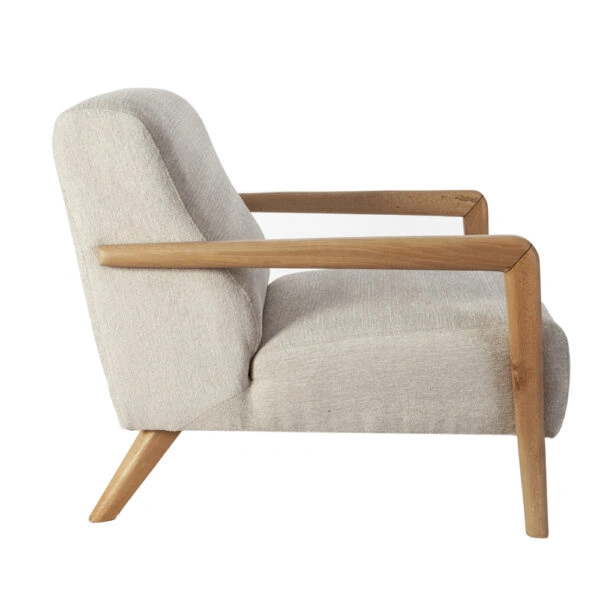 Artekko Merlin Γκρι Μπουκλέ Πολυθρόνα (69x90x75)cm