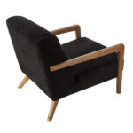 Artekko Merlin Μαύρη Μπουκλέ Πολυθρόνα (69x90x75)cm