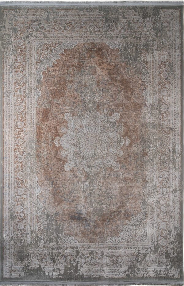 ΧΑΛΙ LUXURIOUS SILK 5989 GREY BEIGE - 080cm x 150cm