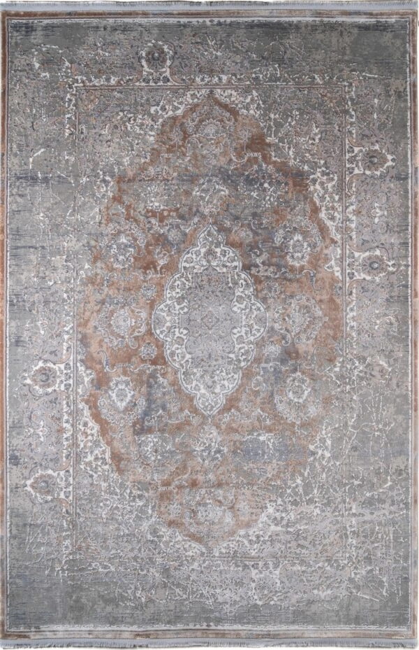 ΧΑΛΙ LUXURIOUS SILK 5991 GREY BEIGE - 160cm x 230cm