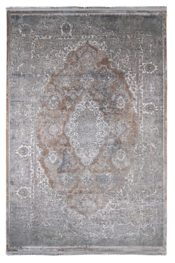 ΧΑΛΙ LUXURIOUS SILK 5991 GREY BEIGE - 160cm x 230cm