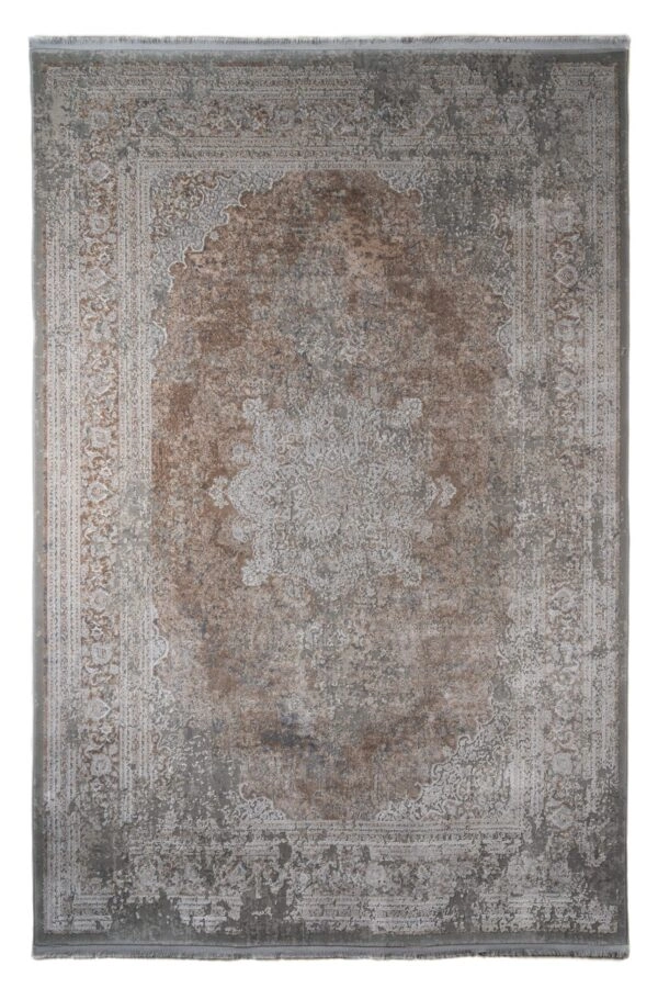 ΧΑΛΙ LUXURIOUS SILK 5989 GREY BEIGE - 080cm x 150cm