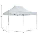 GAZEBO ΕΠΑΓΓΕΛΜΑΤΙΚΟ ΒΑΡΕΩΣ ΤΥΠΟΥ CRESSEN HM6306 ΠΤΥΣΣΟΜΕΝΟ ΑΛΟΥΜΙΝΙΟΥ 3x4,5x3,4Y