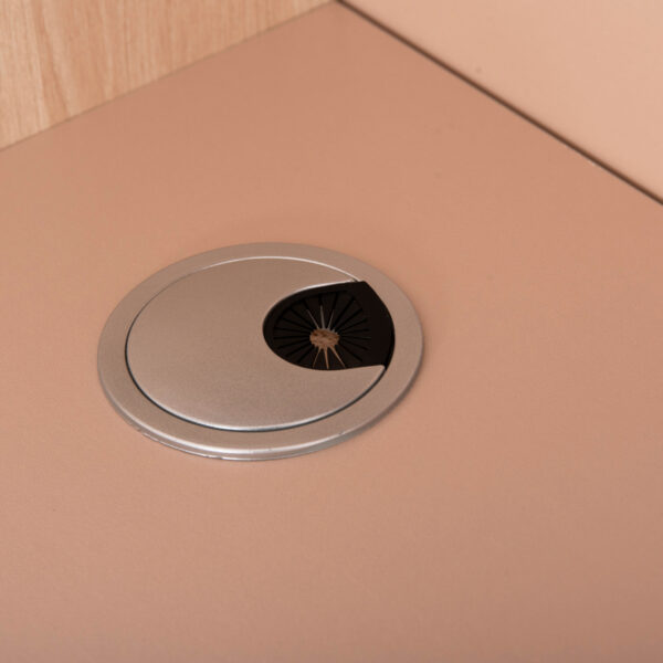 ΓΡΑΦΕΙΟ ΥΠΟΔΟΧΗΣ DALTON HM2068.02 ΜΕΛΑΜΙΝΗ ΣΕ SONAMA-ΑΣΠΡΟ 240x80x106Υεκ.